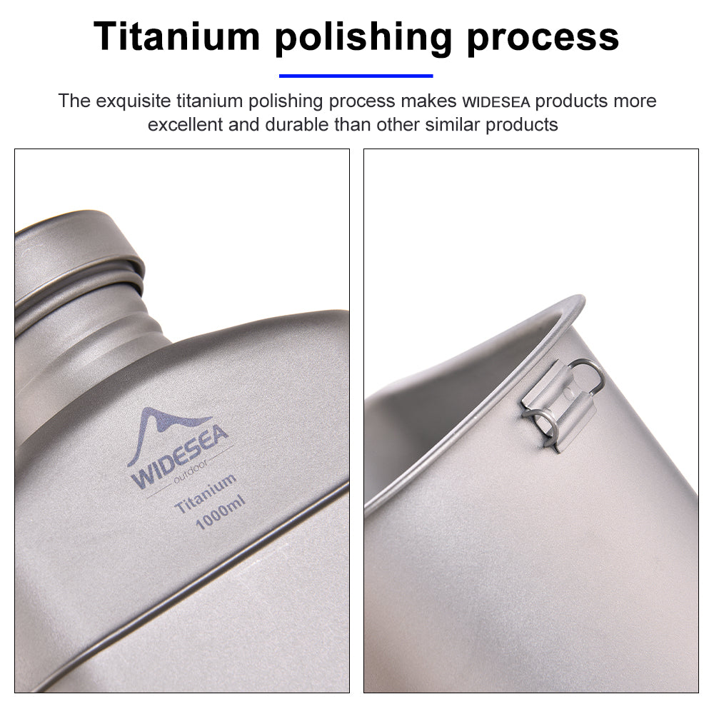 Naturehike Titanium Mug Titanium Cookware Set view 4