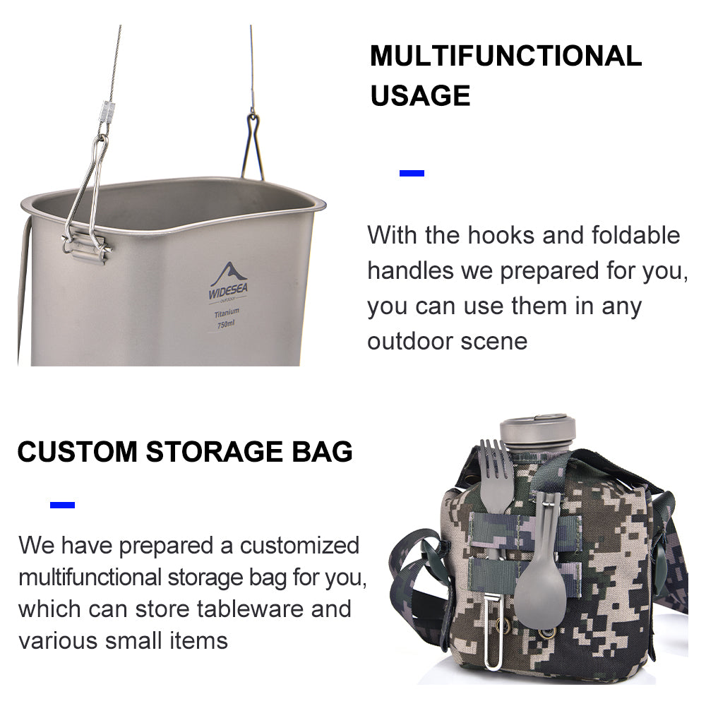 Naturehike Titanium Mug Titanium Cookware Set view 5