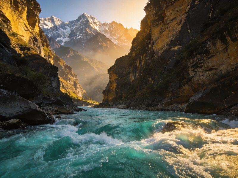 Tiger Leaping Gorge — the world's deepest canyon, with the Jinsha River roaring far below